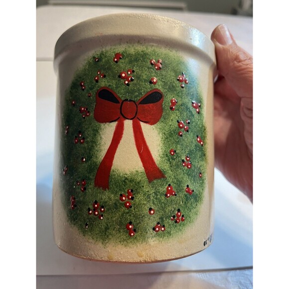Ransbottom Pottery Crock Christmas Wreath - Picture 3 of 14